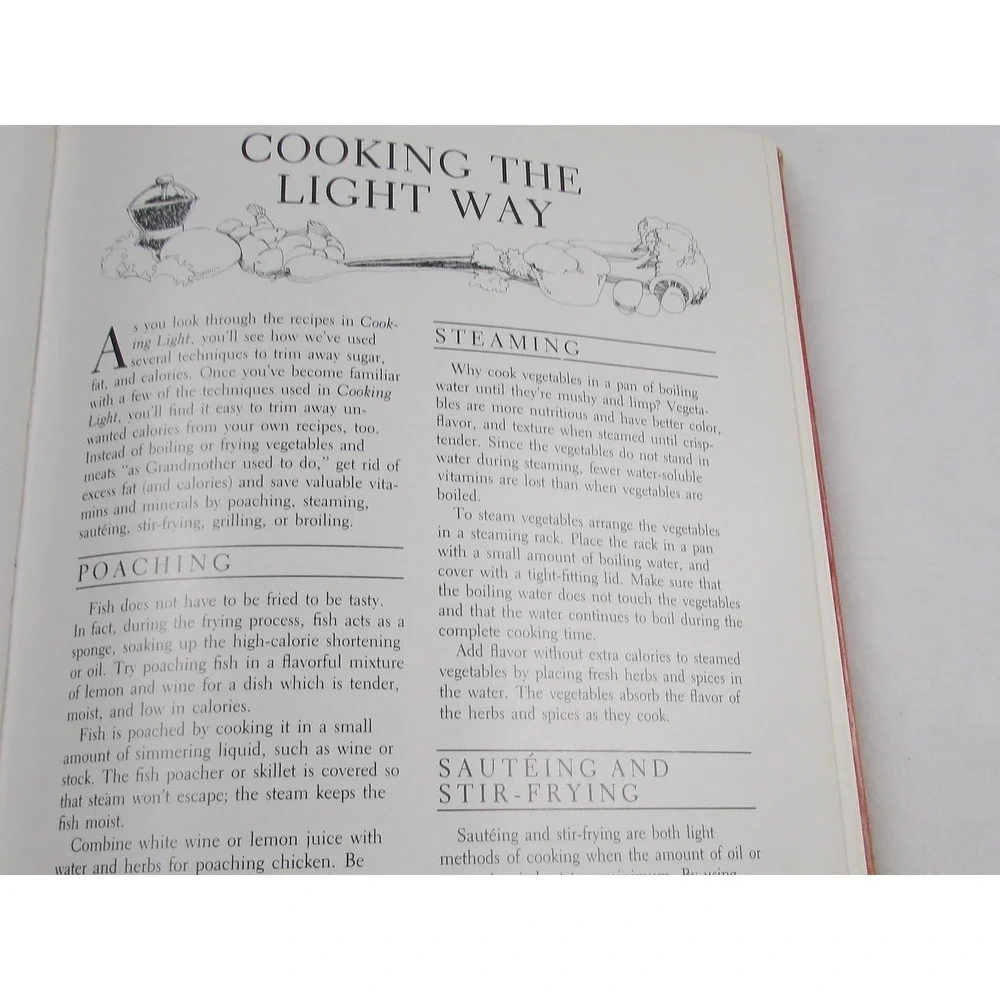 Vintage Cooking Light Susan McIntosh Southern Living Recipes Guide Hardcover 198